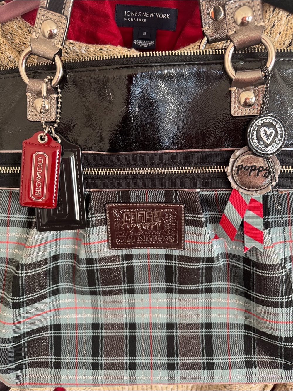 Coach Plaid Tartan Poppy